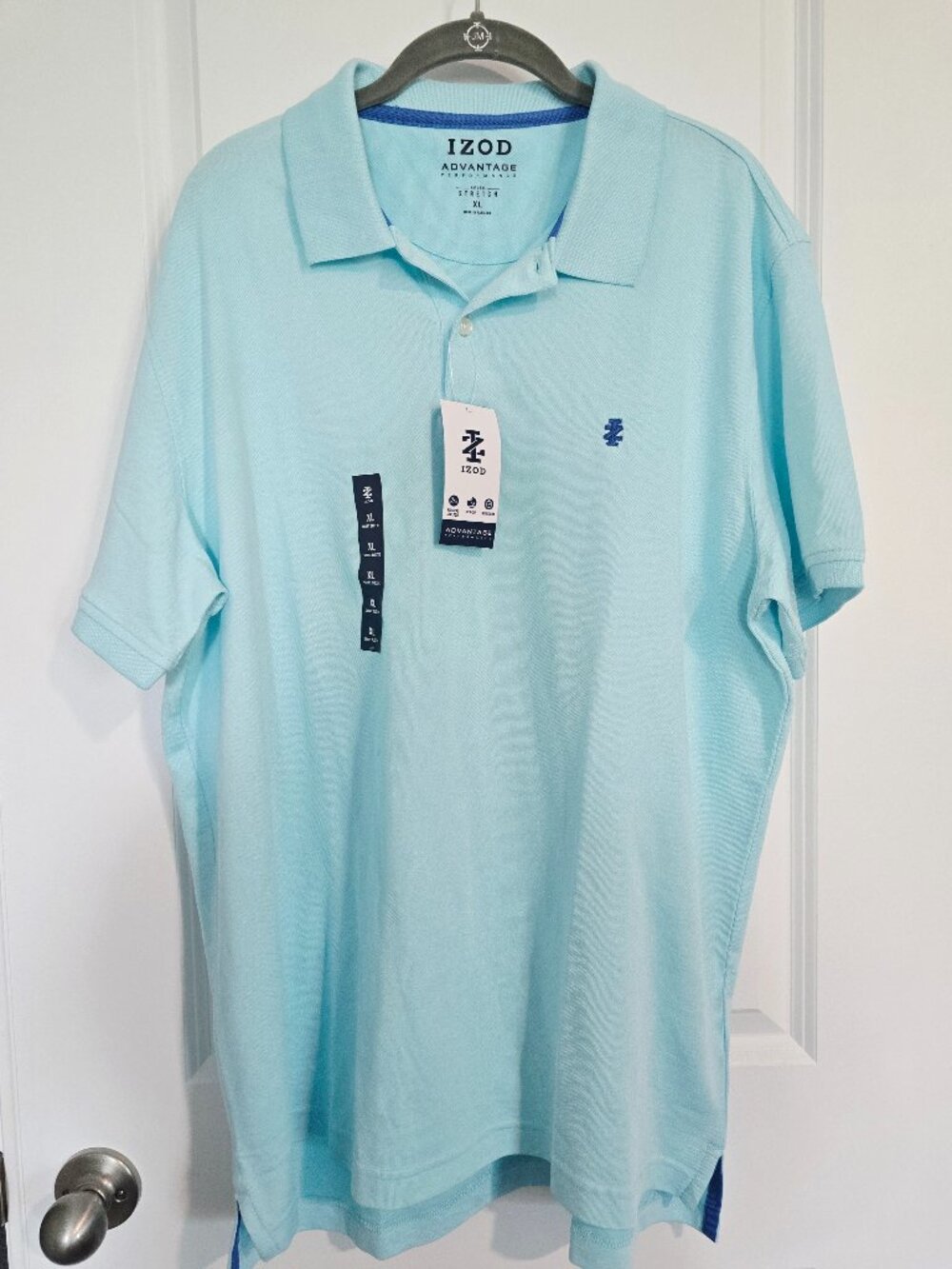 IZOD Advantage Men's Short Sleeve Polo Shirt size XL